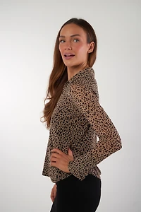 Haut en mesh à imprimé animal - CAMARA (R-A1)