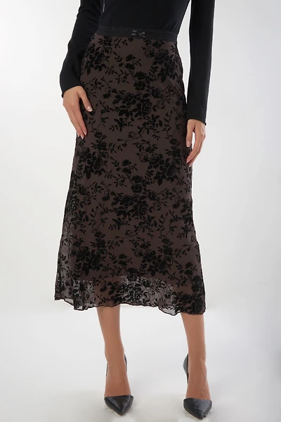 Jupe fleurie en mesh - MB1290 (E-A15)