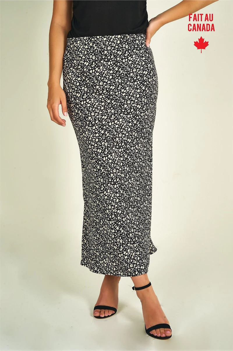 Jupe midi à motifs - IZEL-P (R-B4) VENTE FINALE
