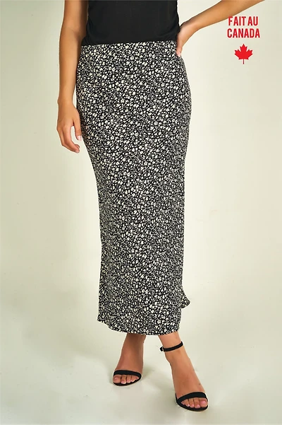 Jupe midi à motifs - IZEL-P (R-B4) VENTE FINALE