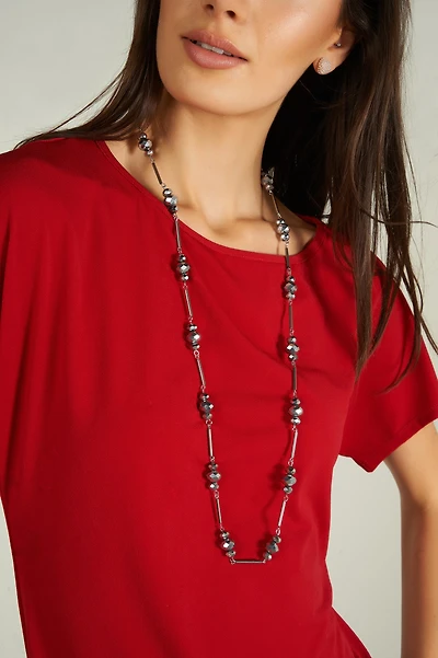 Long beaded necklace - C22X2 - FINAL SALE
