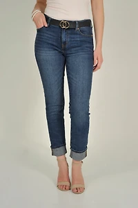 Pantalon capri en denim - CJ23789BR6 (E-C16)