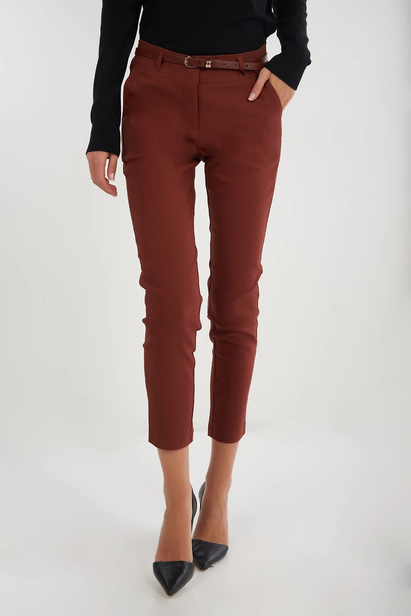 Pantalon étroit avec ceinture - HP9080-Y2 (E-C2)