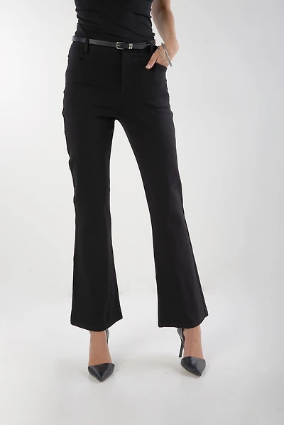 Flared pants with belt - P5041 (E-C16)