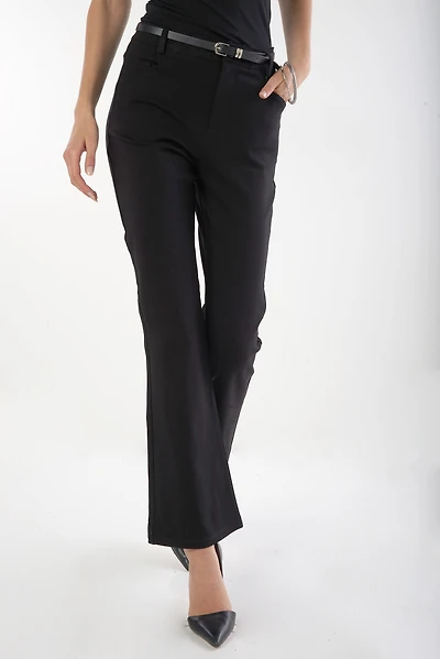 Pantalon évasé avec ceinture - YP5041 (E-C16)