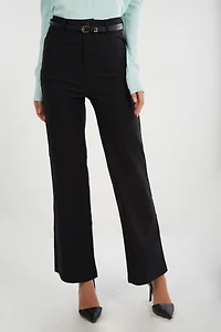 Pantalon jambe droite avec ceinture - YP5054Y2 (E-C2)