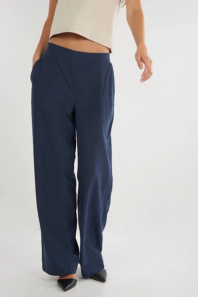Elastic waistband dress pants - DIELLA (R-A14)