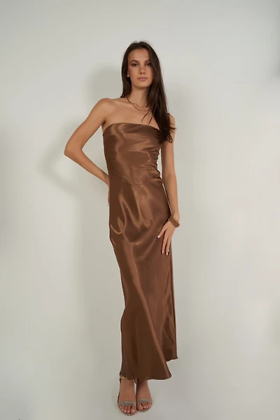Satin bustier dress - MD1769-1 (