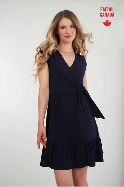 Robe cache-coeur unie - AXELLE4B (R-B12)