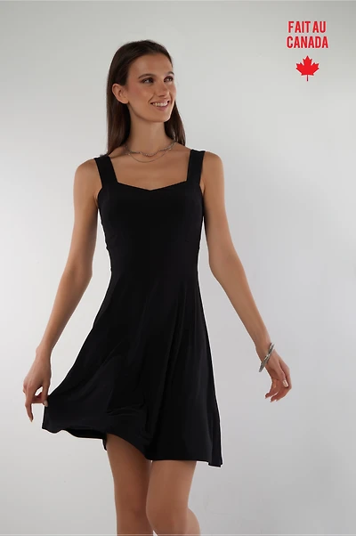 Square neck mini dress - PRIMA-NZUNI (R-C3)