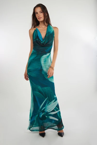 Robe en mesh à dos ouvert - DD4281B (E-A15)
