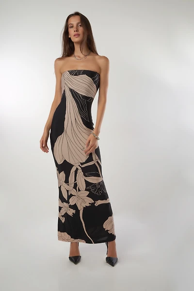 Robe maxi sans bretelles - CD4214E (E-A16)