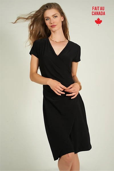 Short sleeve wrap dress - CHI-U (R-C13)