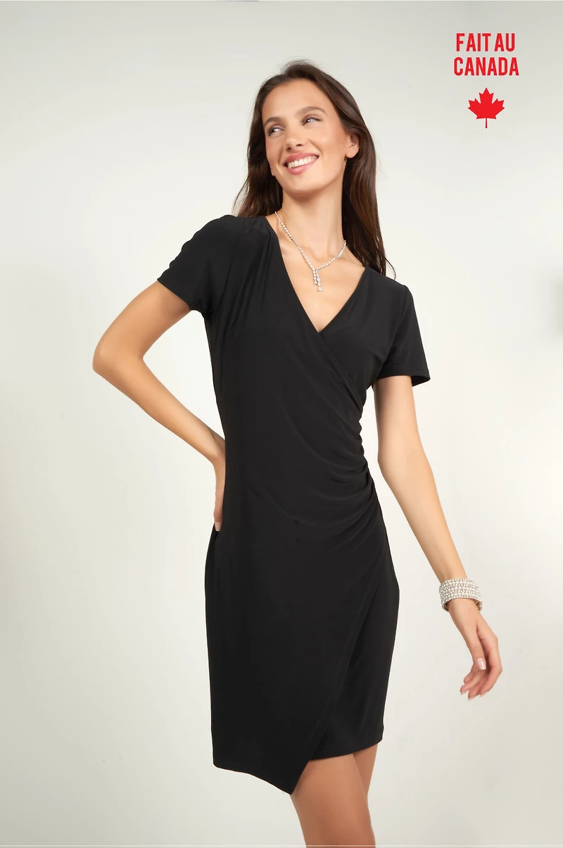 Robe unie à manches courtes - LEXIS (R-C4)