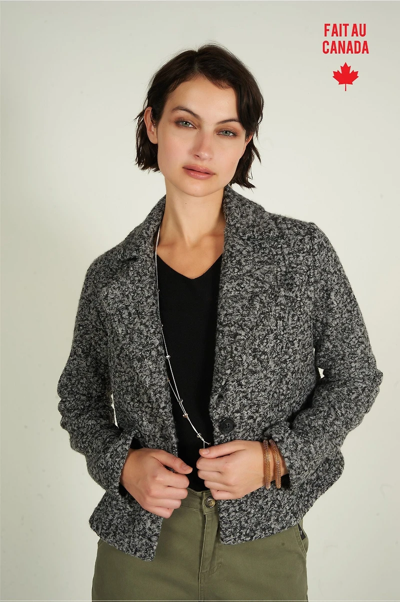 Veste sherpa en tissu bouclé - KOKO (R-A11)