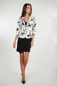 Veston court à imprimé fleuri - SWINA-RINT25 (R-C10)
