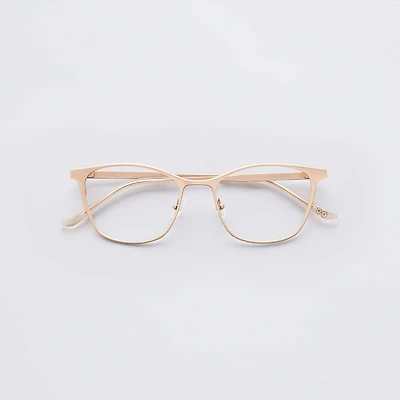 Meryl - Matte Rose Gold Glasses 