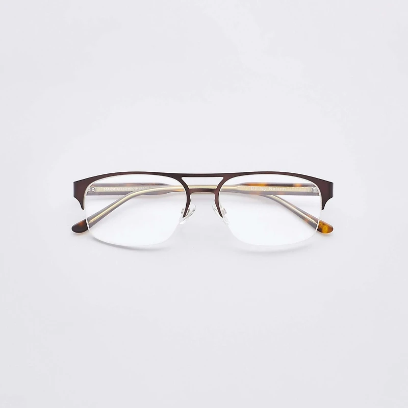 Marshall Semi Rimless - Burgundy Glasses