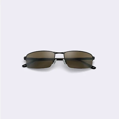 Finn Semi Rimless Sunglasses - Black 