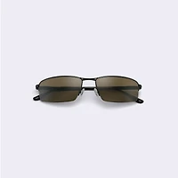 Finn Semi Rimless Sunglasses - Black 