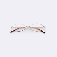 Peggy - Gold Glasses 