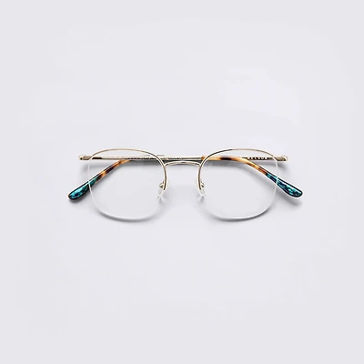 Theodore Semi Rimless - Gold Glasses 
