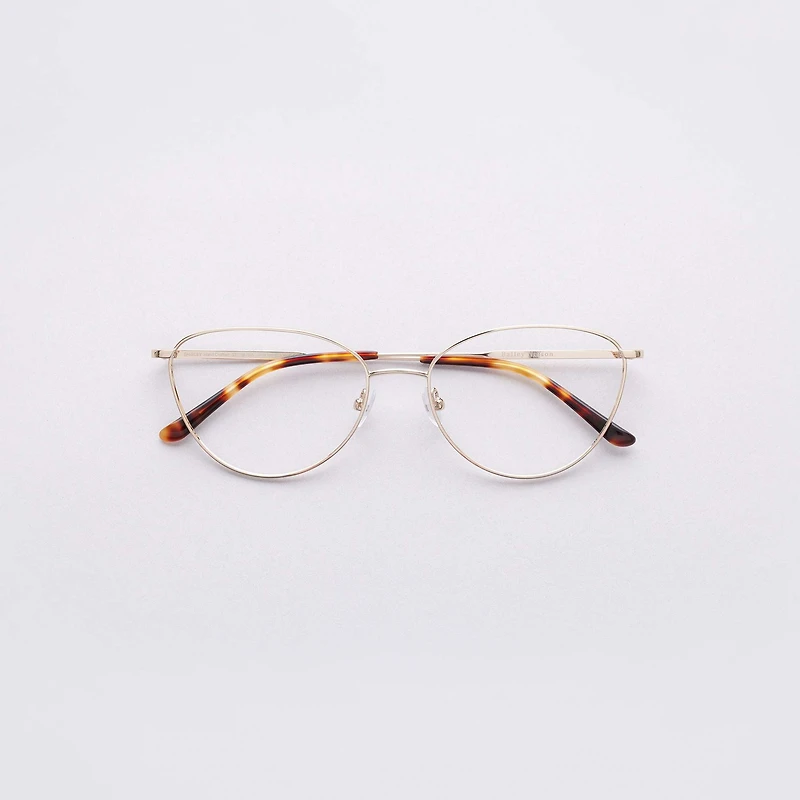 Shirley - Gold Glasses 