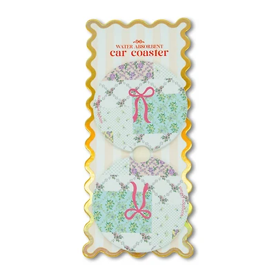 Patchwork Car Coaster 2-Pack