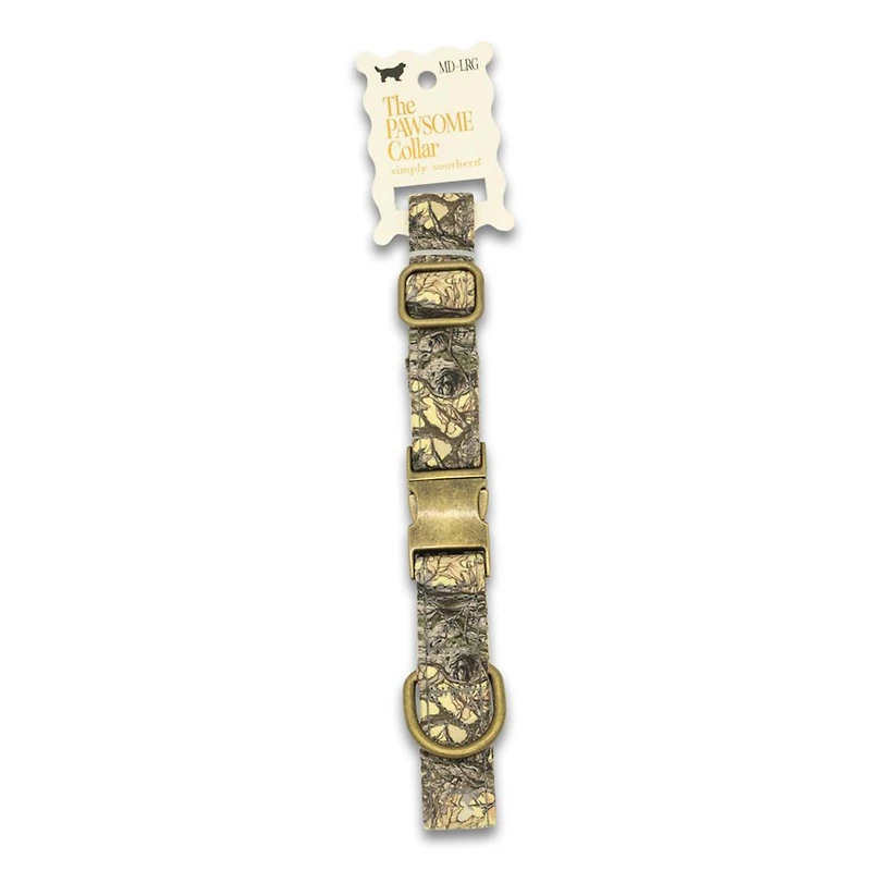 Tree Camo Pet Collar - Medium/Large
