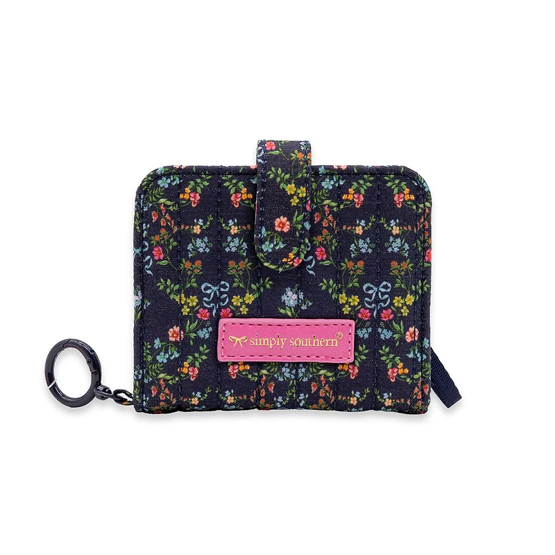 Quilted ID Wallet in Ribbon Floral