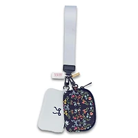 Ribbon Floral Dual Wristlet ID & Coin Pouch