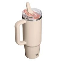 The 30oz Quencher ProTour Flip Straw Handled Tumbler in Champagne