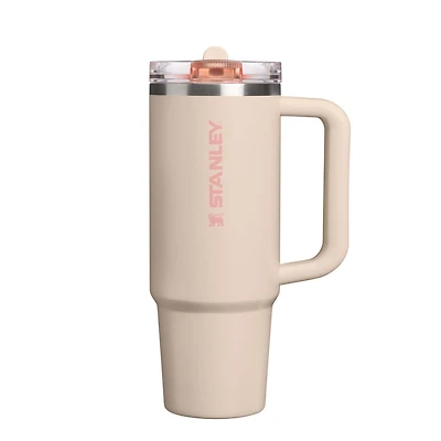 The 30oz Quencher ProTour Flip Straw Handled Tumbler in Champagne
