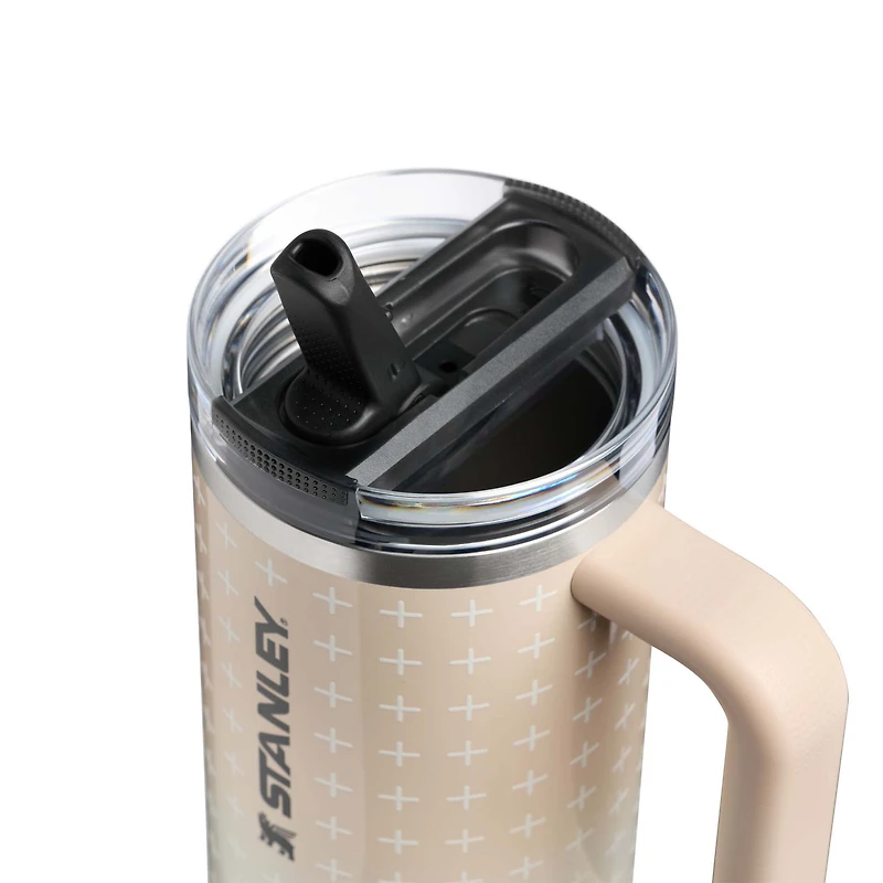 The 30oz Quencher ProTour Flip Straw Handled Tumbler in Champagne Plus