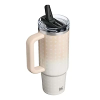 The 30oz Quencher ProTour Flip Straw Handled Tumbler in Champagne Plus