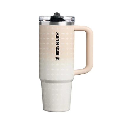 The 30oz Quencher ProTour Flip Straw Handled Tumbler in Champagne Plus