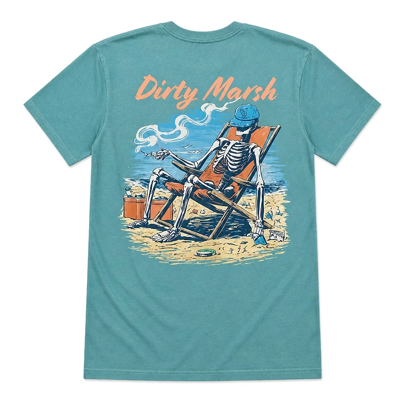 Skelly On Da Beach Short Sleeve T-Shirt