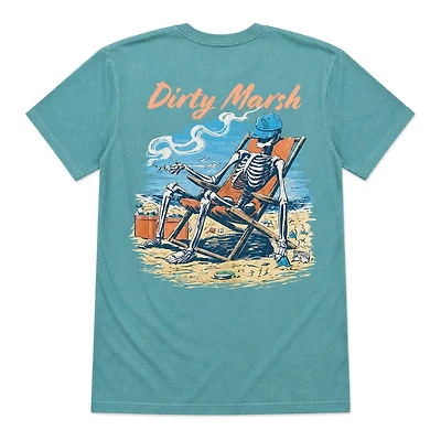Skelly On Da Beach Short Sleeve T-Shirt