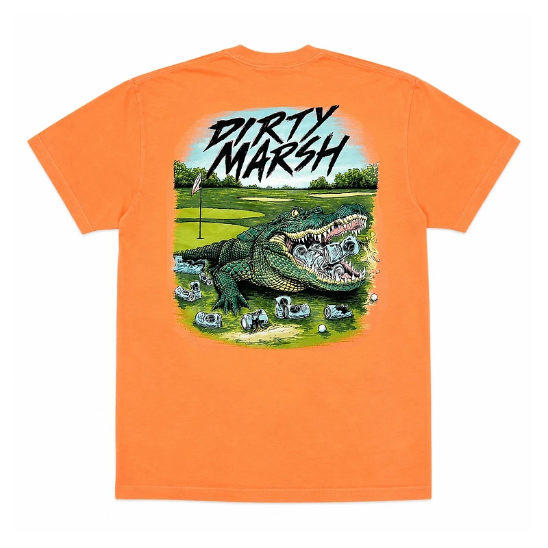 Greenside Gator Short Sleeve T-Shirt Neon Cantalope