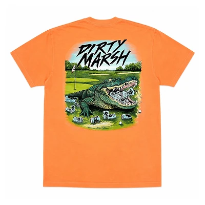 Greenside Gator Short Sleeve T-Shirt Neon Cantalope