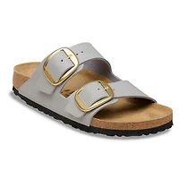 Women's Arizona Birko-Flor Big Buckle Sandals Stone Coin