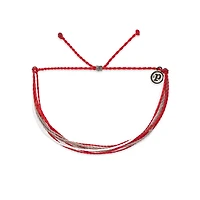 Gameday Bracelet in Red, Grey, and White