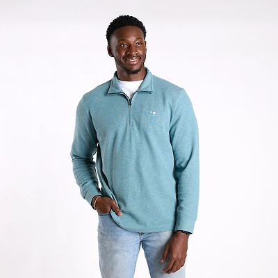 Men's Saltwater Quarter Zip Pullover Lowcountry Loden