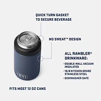 Navy Rambler 12oz Can Colster
