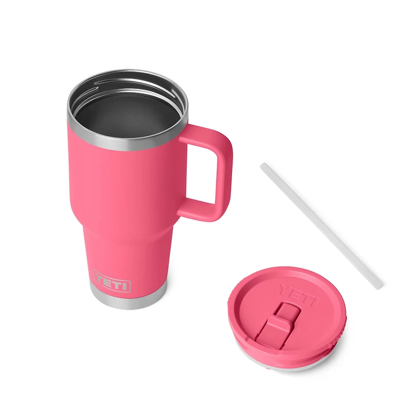 Tropical Pink 30oz Travel Straw Mug