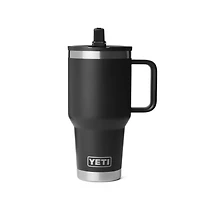 Black 30oz Travel Straw Mug