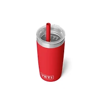 Rescue Red Rambler 10oz Tumbler with Silicone Straw