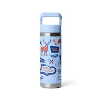 Big Sky Summer Camp Rambler 18oz Straw Bottle