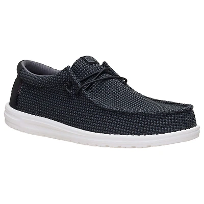 Men's Wally Stretch Jersey Shoes Black and White