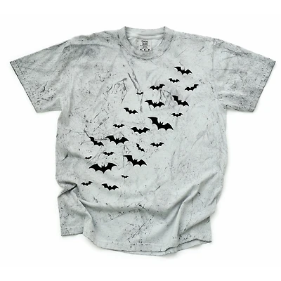 Scattered Bats Mineral Washed Short Sleeve T-Shirt